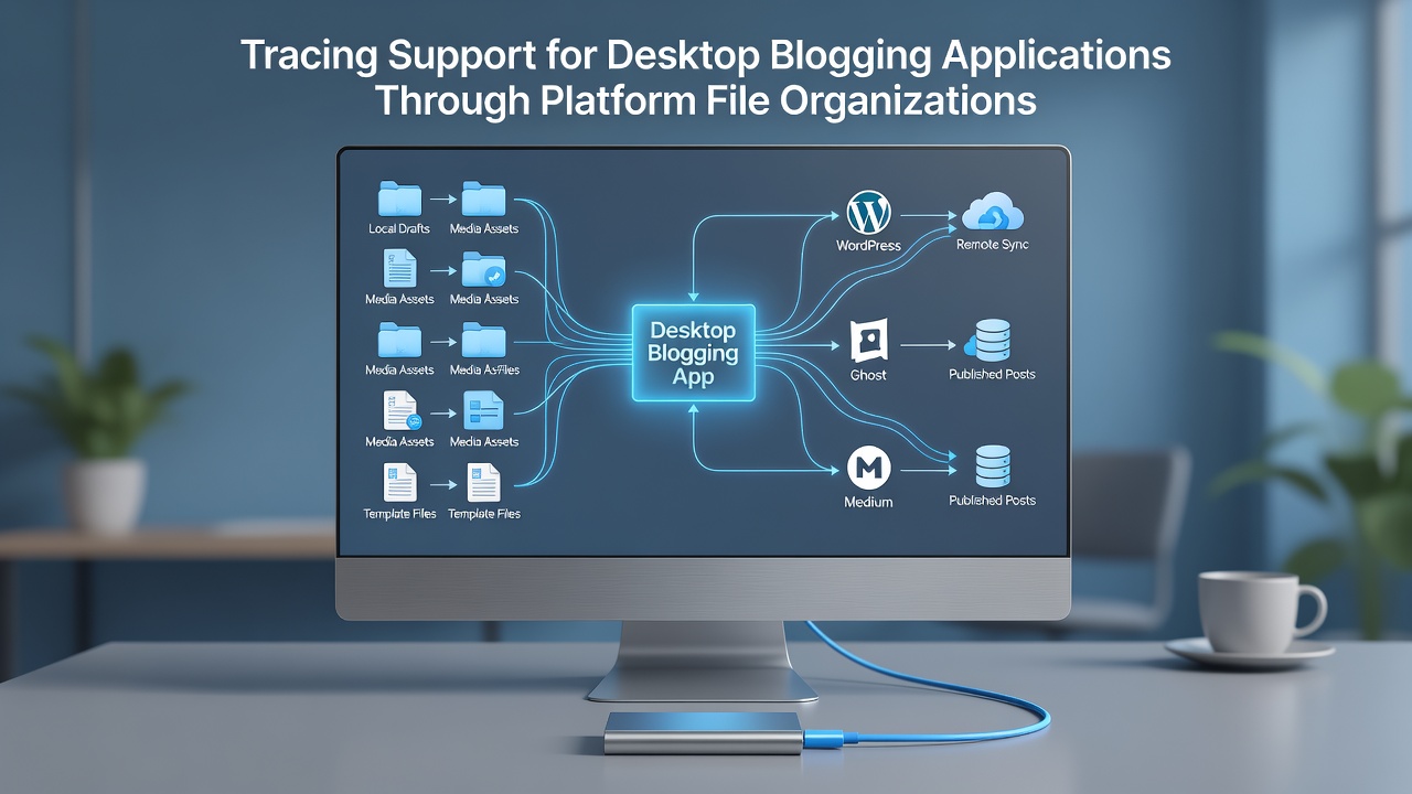 Detailed view of internal file hierarchies highlighting manifest and endpoint resources used by desktop blogging clients