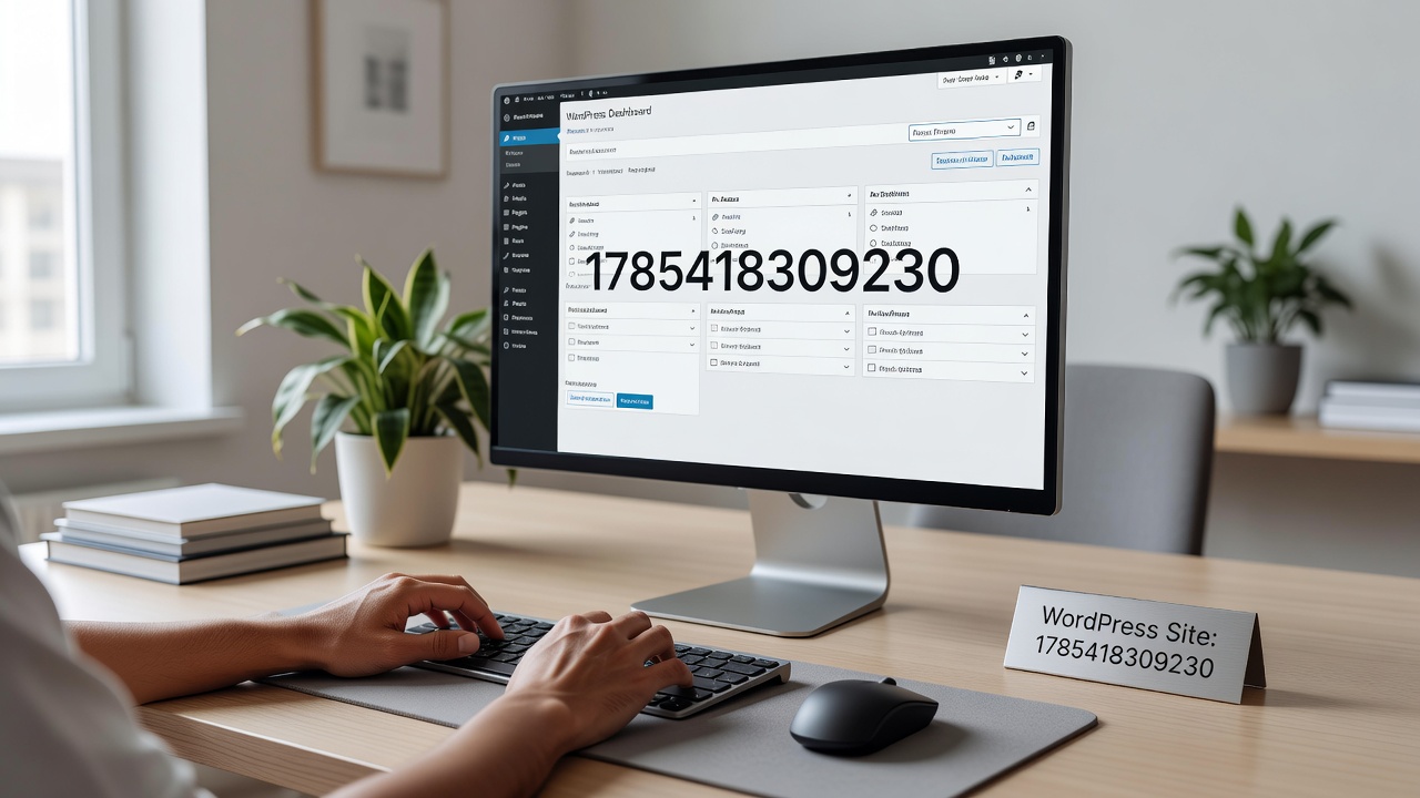 WordPress performance monitoring dashboard with site ID references and query statistics
